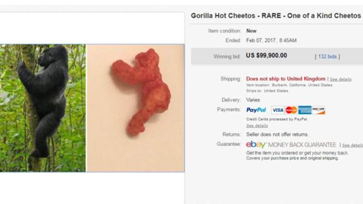 Cheeto Goril·la Ebay