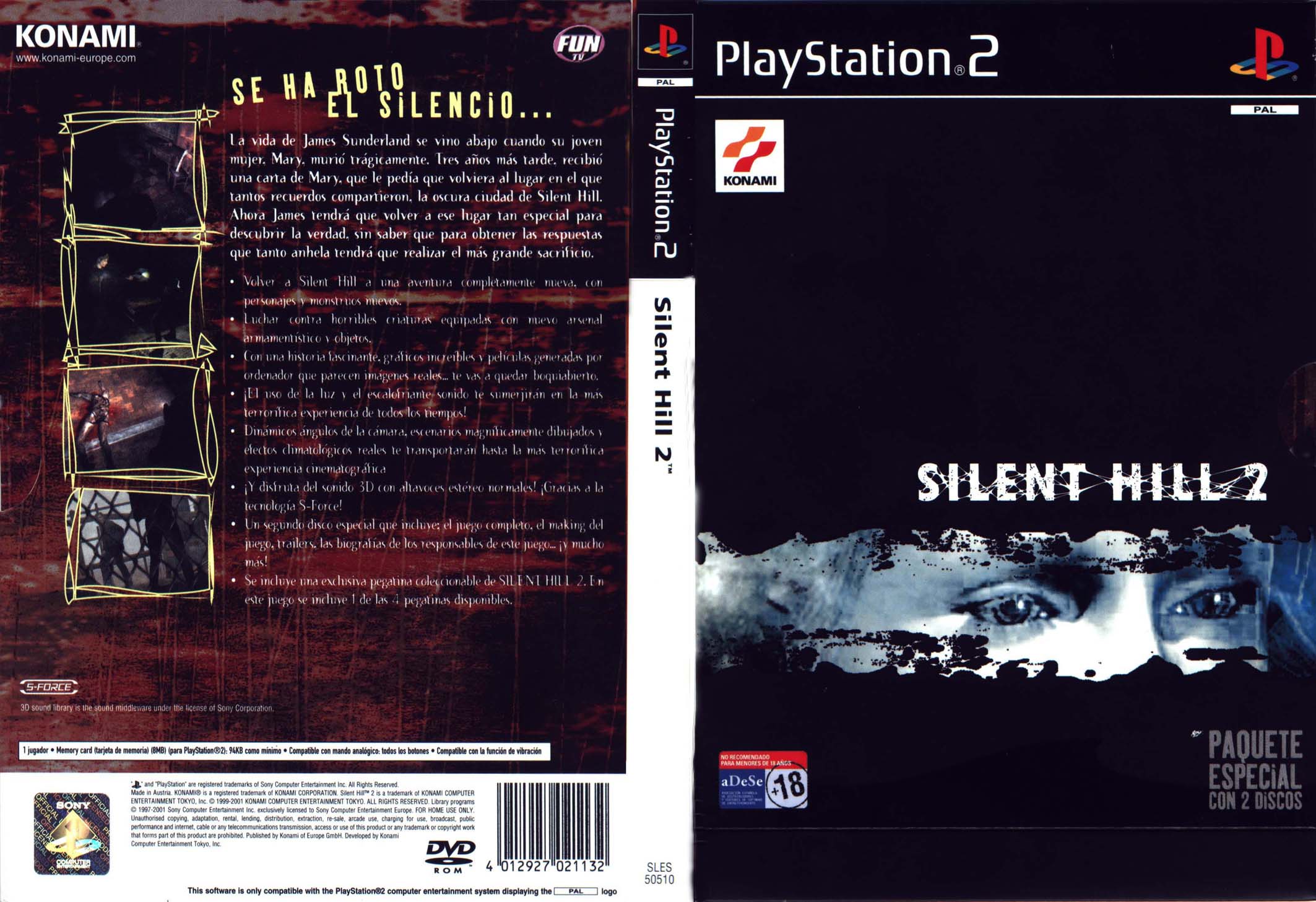 Silent Hill 2 Dvd Por Franki AMP – ps2